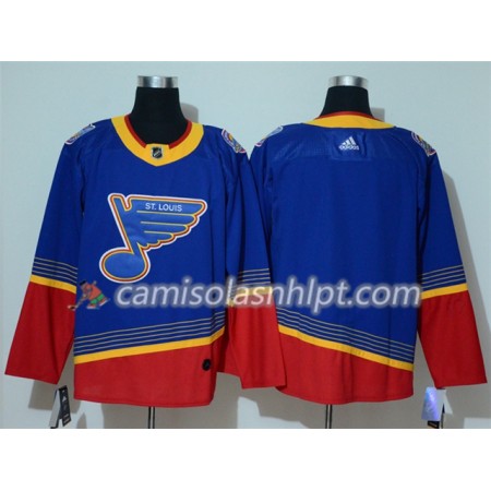 Camisola St. Louis Blues Blank Adidas 90s Heritage Authentic - Homem